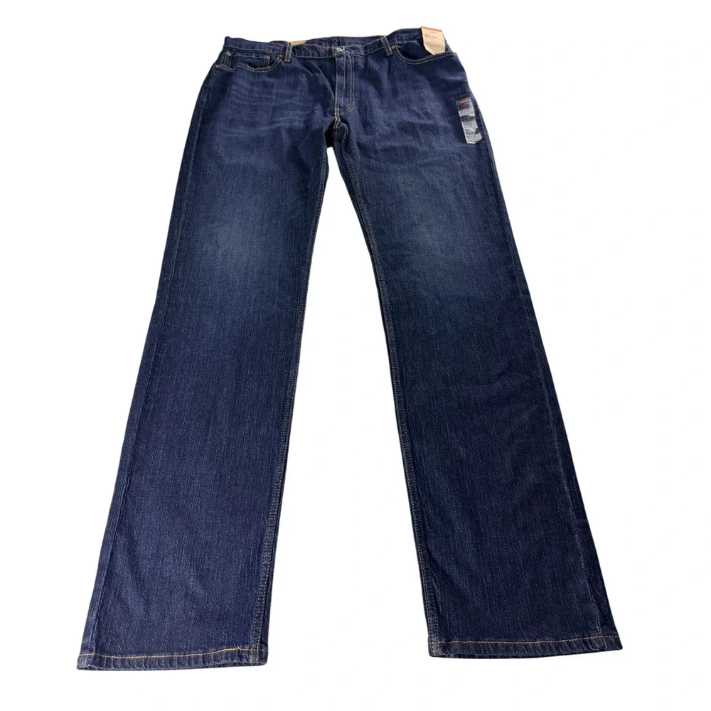 Levi's 559 Relaxed Straight Jeans Mens 42x38 Dark Wash Stretch Big Tall NWT